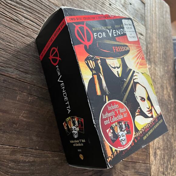 V for Vendetta 2-Disc Collector's Edition (DVD) Complete w/ Mask & Cards JL - Picture 3 of 8